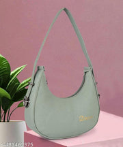 Dixon Dixon Light Green Women Sling Bag Casual Half Moon Unique Design Shoulder Side Sling Bag For Women