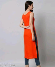 Straight Sleeveless Kurti for women