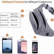 Waist Bag, Multi-Pocket Lightweight, Durable Compact Fanny Pack (GARY))