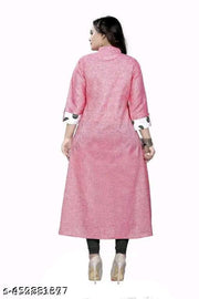 selfi colour kurti pink