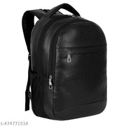 Latest Leather Fashionate School Bags Laptop Backpack Waterproof PU Leather Backpacks for Men Women Boys & Girls Backpack Unisex Artificial leather backpack bag/casual/college/school/office 30 Liters