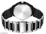 Silver Chain+Ring With IIK Silver Analog Watch