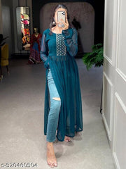 Naira Embroidered Kurti For Women