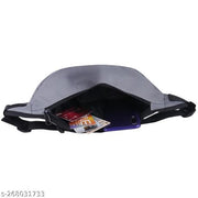 RZ ENT MEN AND WOMEN WAIS BAG 3 ZIPPER GREY COLOR