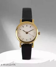 New classy best selling golden chain analog watch with free black ladies watch combo pack of 2 for girls and women