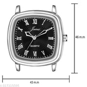 Jainx Square Black Dial Steel Chain Analog Watch For Men