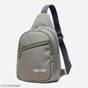 Trendy Waterproof Crossbody Sling Bag for Men & Women – Grey