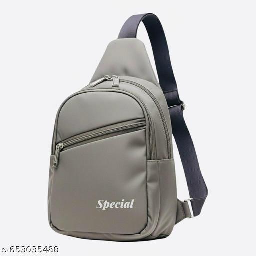 Trendy Waterproof Crossbody Sling Bag for Men & Women – Grey