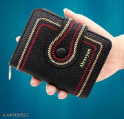 Frackson Black RFID Blocking Small Wallet with 12 Card Slot Women's Purse Female Hand Clutch Women/ Ladies/ Girls Wallets Card Holder and Organizer , Embroidery Finishing