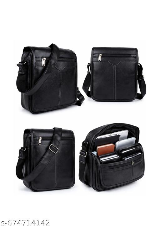 Heavy Quality Men Leather Sling Side Hand Bag | Stylish & Durable Crossbody Bag for Office & Travel