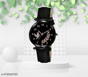 PG CREATION - Classy Analogue  Leather strap Causal Girls Women watches