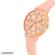 JMH ENTERPRISE Branded Best Quality Ethnic Embossed Designer Shine Round Dial With Slim Fit Alluring Leather Belt Women Analog Watch For Girls