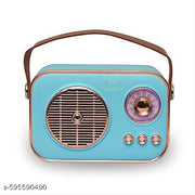 Vintage Bluetooth Wireless Speaker with USB/AUX Input & Hands-Free Calling Perfect for Gift (10W RMS Power)