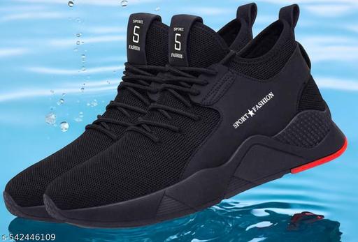 FK - Black Sports Shoes – Comfort & Style Combined.