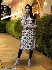 Polyster/Crepe fabric-Kurti For Women