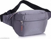 Hiking Cycling Sports Waterproof Large Capacity Kamar Bag Fanny Pack Waist Bag (Black)