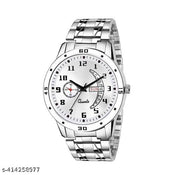 Dial, Day & Date Functioning, Stainless Steel Strap Analog Watch for Men (Dial-Silver)Men's sports watches,Men's chronograph watches,Men's automatic watches,Men's mechanical watches,Men's digital watches,Men's smartwatches,