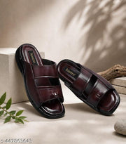 Synthetic Leather Brown Sandal for Men
