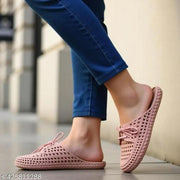 Formic Women's Trendy Flexible Rubber Sandal Slippers | Comfortable Lace-Up Daily Wear Flat Sliders for Girls