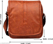 Stylish Professional Casual Synthetic Leather Unisex Bag/Shoulder Bag for Men/Travel Bag/Cross Body Bag/Stylish Sling Bag for Men