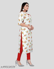 Polyster/Crepe fabric-New Printed Kurti Stylish & Comfortablle Kurtis for Women ,Extra plus Size -S,M,L,XL,XXL,2XL,XXXL,3XL,4XL,5XL,6XL,7XL,8XL ( New Arrival New Design Fashionable Kurti )