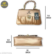 Stylish Classic Women Sling Bag (|Golden) | Elegant attractive beautiful sling bag for women (|Golden)| Gorgeous Stylish Handbag| Golden Sling Bag For Girls & Womens|
