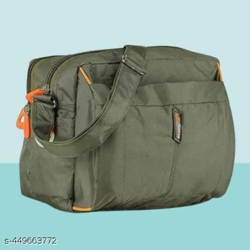 Crossbody Polyster Messenger Sling Bags For Men's & Women's || Office College & Travel Using One Side Sling Bags (Green)