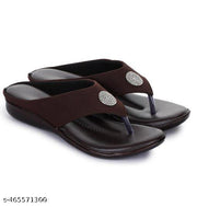 Huma Unique Flat Sandals Brown For Women Or Girls Stylish Trendy Slippers Casual Sandals For Women Latest Collection with Buckle Sandals for Girls Flat Chappal Daily Use Ladies Flat Heel
