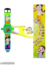 Trendy Digital Watch - For Boys & Girls Chota-Bheem 24-Images Digital Display Projector Cartoon Watch for Kids
