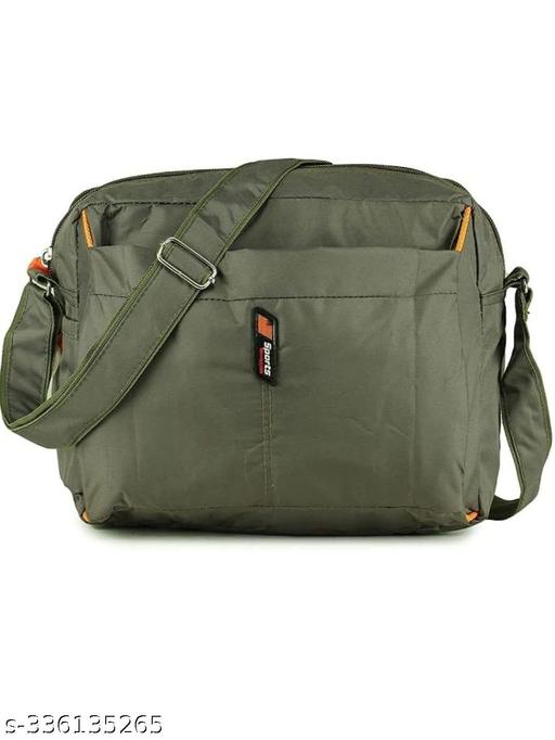 Green Men & Women Sling Bag