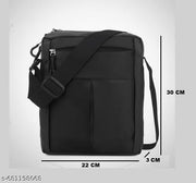 crossbody sling bag for men | casual sling bag for men | Men Sling Bag Stylish Crossbody Shoulder Bag for Daily Use | Men Sling Bag Compact Travel and Casual Crossbody Bag Black