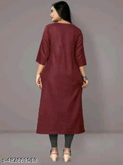 NEW TRENDING EMODRIED KURTY FOR WOMEN AND FULL COTTON KURTY