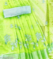 Woman Fancy Chanderi Cotton Saree