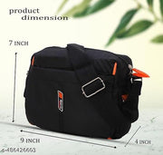 Nylon Crossbody Sling Bag for Men & Women – Lightweight Chest Shoulder Bag for Travel, Work & Everyday Use (Pack of 1)