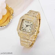 M3 trader Popular Hot Sale Hip Hop Gold Full Diamond Square Men Watch Luxury Women Iced Out Quartz
watch