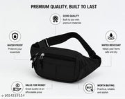 Unisex Waist Bag | Sling Bag | Crossbody Chest Bag | Fanny Pack | Water Resistant | Multiple Pockets | Adjustable Strap | Daily Use Bag
