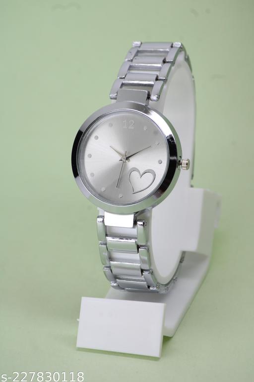 New Fancy Solid Dial Attractive Metal Chain Attractive Bracelet Analog Watch for  Women