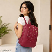 Stylish Backpack for Women & Girls | Elegant Fashion Casual Backpack | Lightweight Durable Multi-Pocket Daypack for College, Office, Travel & Daily Use | Comfortable Adjustable Shoulder Bag