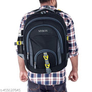 Myron Combo School bag + Lunch Bag Unisex travel Backpack durable and strong Class 5th-10th for School, college, travel and office use Waterproof School Bag  (Black, 50 L)
