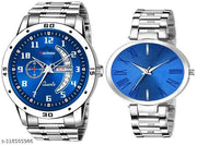 Best Quality Stain less Steel Day Date Couple Watch For Men&Women and Boys&Girls