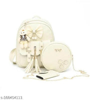 New Trendy Korean Styles 3 Sets,leather Bags Travel Backpack PU Leather Women School Backpack