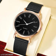 Rose Gold Case Designers Wrist Watches For Boy And Men Analog Watch - For Men Stylish Pu Strap Analog Wrist Watches For Boy And Men