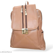 Backpack for Girls Women PU Leather Travel Bags Pithu Bag (LDPT02B)
