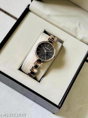 Watch for Women,Watch for Girl ,Waterproof Women Wrist Watches Black Dial diamond Studded watch Formal,Casual,Festive,Partywear,Wedding,Western Party