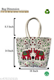 Big Red Elephant Eco-Friendly Tote Bag