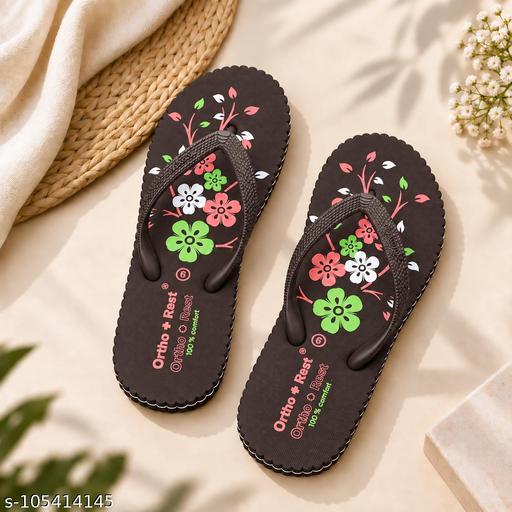 Ortho +Rest Extra Soft & Comfortable Hawai slippers for women | Orthopedic & Diabetic slippers for women |Ortho Comfortable Home slippers for women| Ortho Chappals