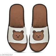 Women's Indoor Slider Suede Open Toe Non Slip Soft Bottom For Girl And Women