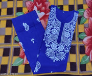 Chikankari cotton kurti for women
