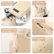 Stylish Water Bottle Holder Bag with Mobile Pouch Crossbody Sling Bag for Men & Women Adjustable Strap for Gym Travel Walking Hands-Free Bottle Carrier Khaki Color