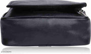ZURBAA Sling Messanger Bag Men & Women's_Boys & Girl's Office School College Bag & Backpack_ W D Types _ Pack of 1_Black.